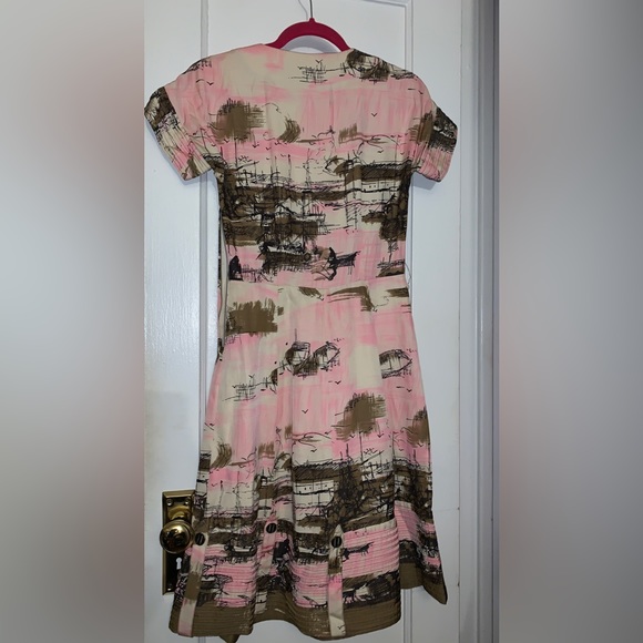 MAYLE DRESS ART PRINT WORK MIDI DRESS - Picture 3 of 8